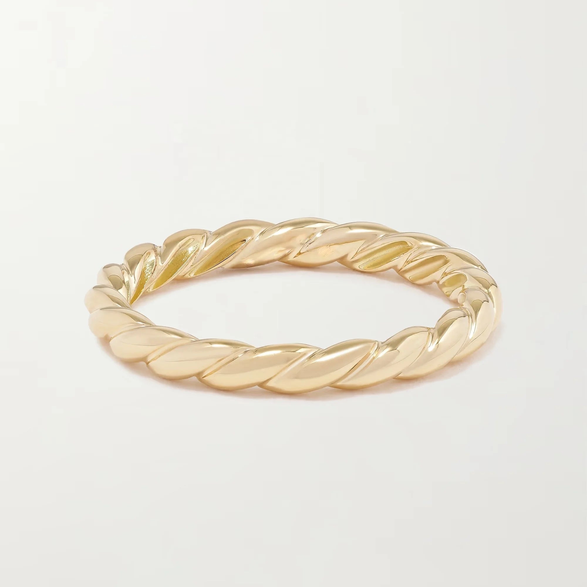 LOZRUNVE Trendy Jewellery Simple Silver 925 Gold Minimalist Twisted Ring