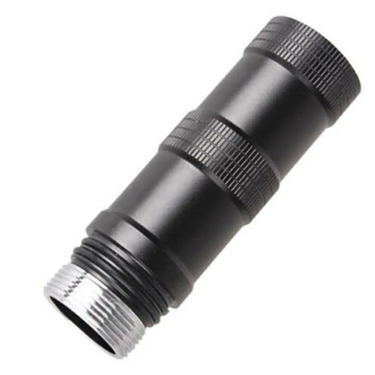 Black 18650 Battery Extension Tube for 1600 1200 3800LM Flashlight Torch Tube