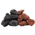 Red Basalt Tumbled Volcanic Lava Rock Wall Veneer Blocks for Firepit and Horticulture Customized Sizes