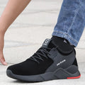 GUYISA Brand Winter Work Safety Shoes Big Size Faux Suede Upper Anti-puncture Midsole Steel Toe Unisex Sneaker