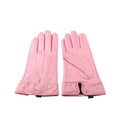 Sample Support Hot Selling Ladies Vintage Light Pink Sheepskin Gloves with Touch Screen Plain Style for Daily and Outdoor Use