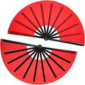 33CM Stock Chinese Tai Chi Yoga Kung Fu Fan Hand Fan Folding Plastic Ribs Dance Performance for Dancing and Party
