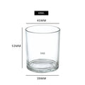 Empty Glass Candle Jars 48ml/82ml/95ml Plastic Cap Scented Candle Holders for Party and Home Decoration