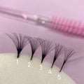 Russian DD Curl Easy Fan Eyelash Individual Extensions 9d-14d Cashmere Fast Fanning Lash Extensions