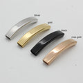 Yudan Jewelry Oval Slide Charms Mixed Colors Stainless Steel Charms for Leather Bracelet