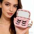 In Stock Magnetic Eyelash Applicator Tool Synthetic Hair Reusable Cruelty-Free Glue Free Eyelash Partner Curler Tweezers Eyelash