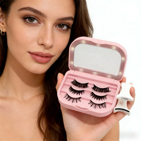 In Stock Magnetic Eyelash Applicator Tool Synthetic Hair Reusable Cruelty-Free Glue Free Eyelash Partner Curler Tweezers Eyelash