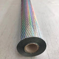 Hot Stamo Holographic Foil Silver Rainbow Plain Transparent PET for Transfer Printing Paper Plastic Hot Stamping Generic