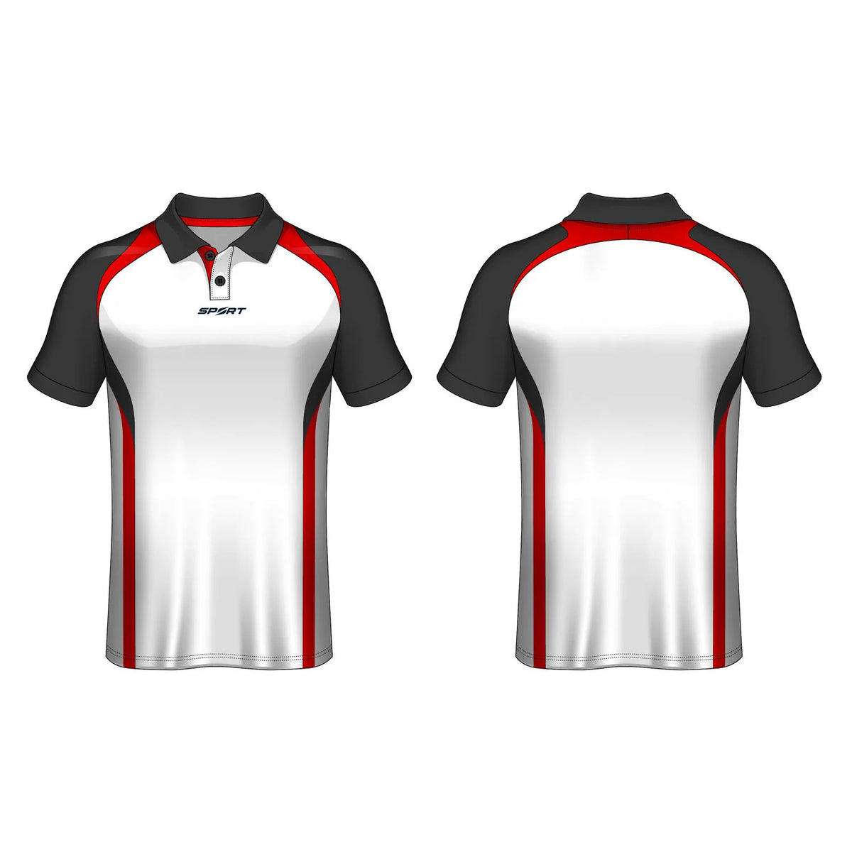 Men's Short Sleeve Team Dart Jersey Custom Sublimated Golf Sports Polo Shirts MegaBDM