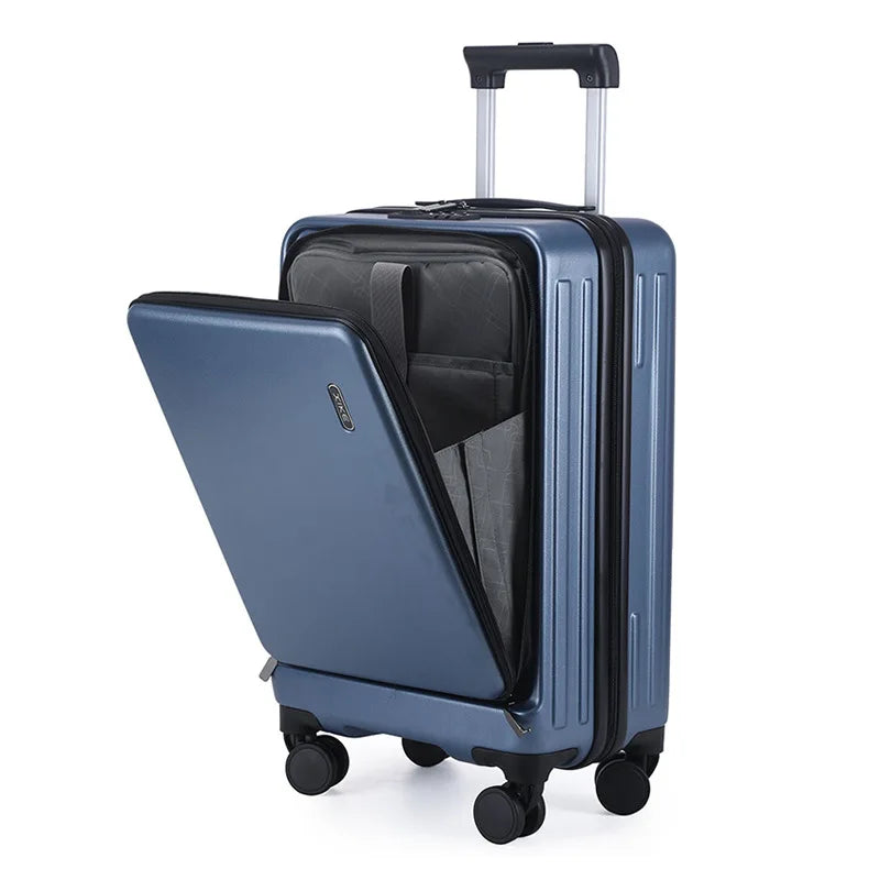 Business Suitcase Fashion Front Opening Password Box Boarding Box Suitcase Universal Wheel 20-inch Luggage case Male Suitcase