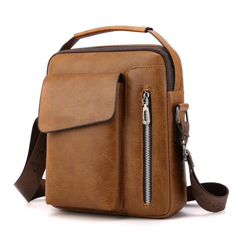 SG0400 Three Colors PU Leather Small Tote Men Bags Crossbody Shoulder