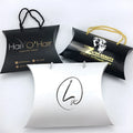 Custom LOGO Printed Kraft Paper Packaging Classic Style Folded Box with Glossy Handle for Gift Packed in Carton