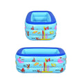 B02 Supplying Children's Inflatable Three-layer Pool Underwater World Pool Home Swimming Pool 130CM
