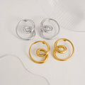NEW VINTAGE SUPER SHINE EGG EGG EARRINGS Dazan Summer INS 18k Gold Plated Hypoallergenic Stainless Steel THEATER PROPS JEWELRY