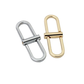 Nolvo World 2 Colors Metal Handbag Chain Connector with Screw Strap and Buckle 13mm Size for Women's Handbags