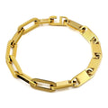 316L Stainless Steel Bracelet Chain Bracelet Geometric Style Gold Silver Color DIY Jewelry Oval Chain for Men and Women