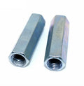 3/8" 1/2" M10 Hex Nut Galvanized Hex Coupler Nut Long Standoff Connecting Nut Internal Thread Coupling Nut Hex Long Nut