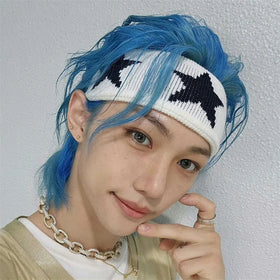 KPOP Stray Kids Felix Leeknow Hair Band 5-STAR Dome Tour Elastic Headbands Makeup Hair Accessories Fans Birthday Gift Collection