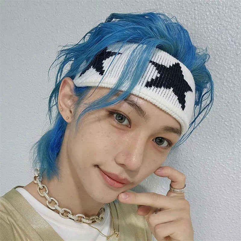 KPOP Stray Kids Felix Leeknow Hair Band 5-STAR Dome Tour Elastic Headbands Makeup Hair Accessories Fans Birthday Gift Collection