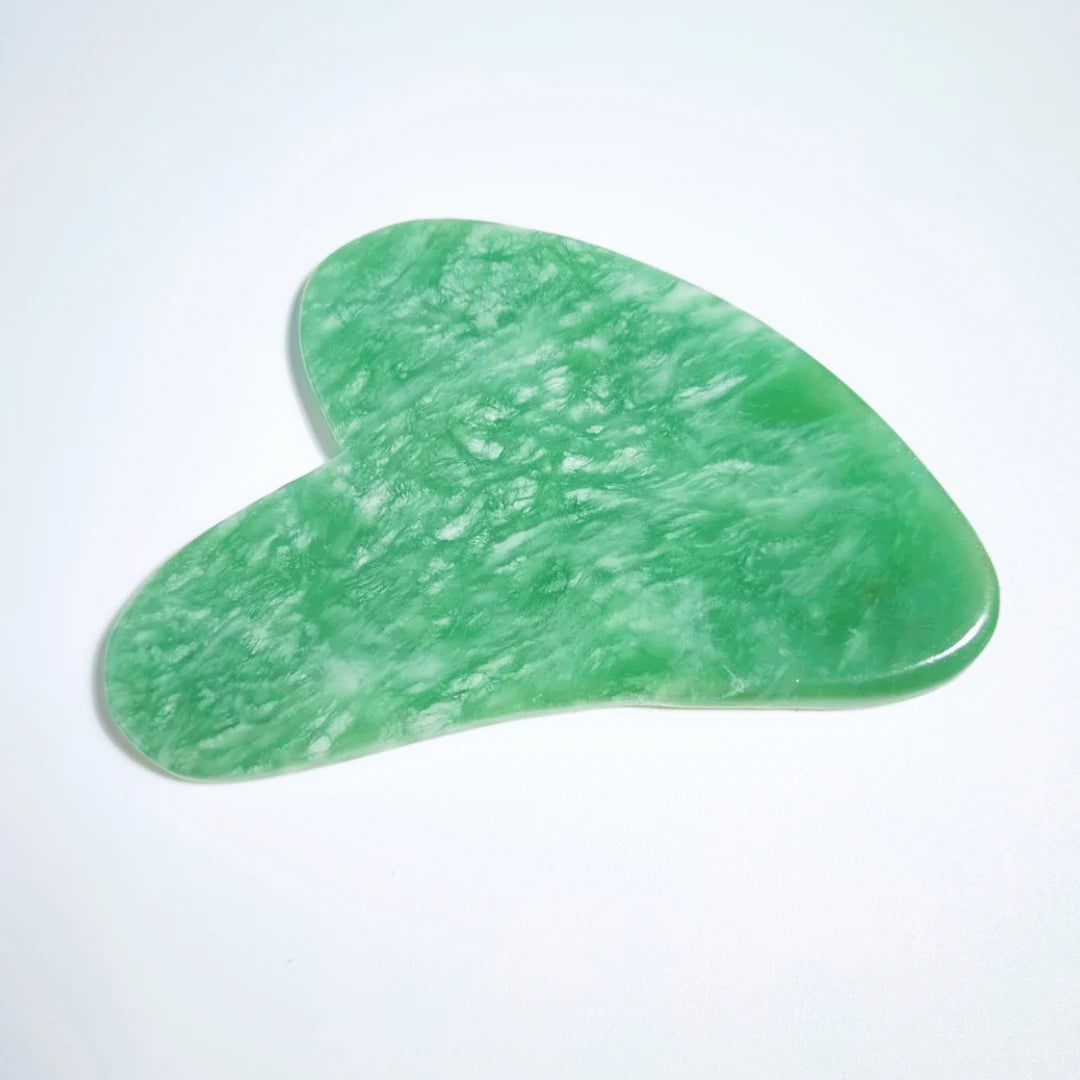 HZ Wholesale Natural Xiuyan Jade Stone Facial Guasha Board Scraping Facial Massage Beauty Tools Gua Sha