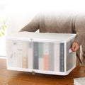 Wholesale Transparent PVC Storage Box with Steel Frame Thickened Home Wardrobe Organizer Folding Travel Clothes Storage Bags