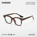2026 Luxury Wholesale Optical Eyeglasses Men's Fashion Acetate Eyewear Hot Sale Customizable Logo