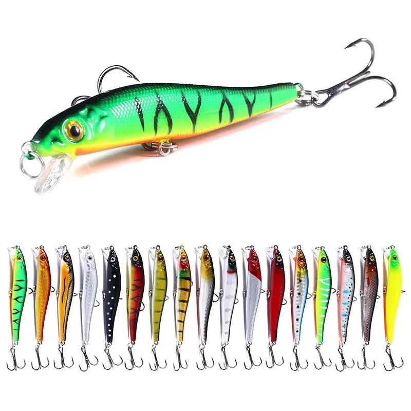 17 Colors Outdoor Sports Minnow Fishing Lure for Beach Sea Saltwater Fishing Factory Price Lure Bait for Bass Walleye Pike Zander Per