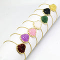 Fashion Adjustable Healing Natural Gem Stone Laughing Buddha Charm Buddhist Hand Bracelet Women Jewelry
