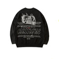 Custom Logo OEM ODM Men's Winter Crew Neck Jacquard Knit Polyester/Cotton Anti-Wrinkle Plus Size Pullover Sweater