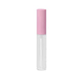Portable and Practical 10ml Pink Lip Gloss Plastic Bottle With Transparent Lid Powder Mouth Lip Glaze Plastic Bottle