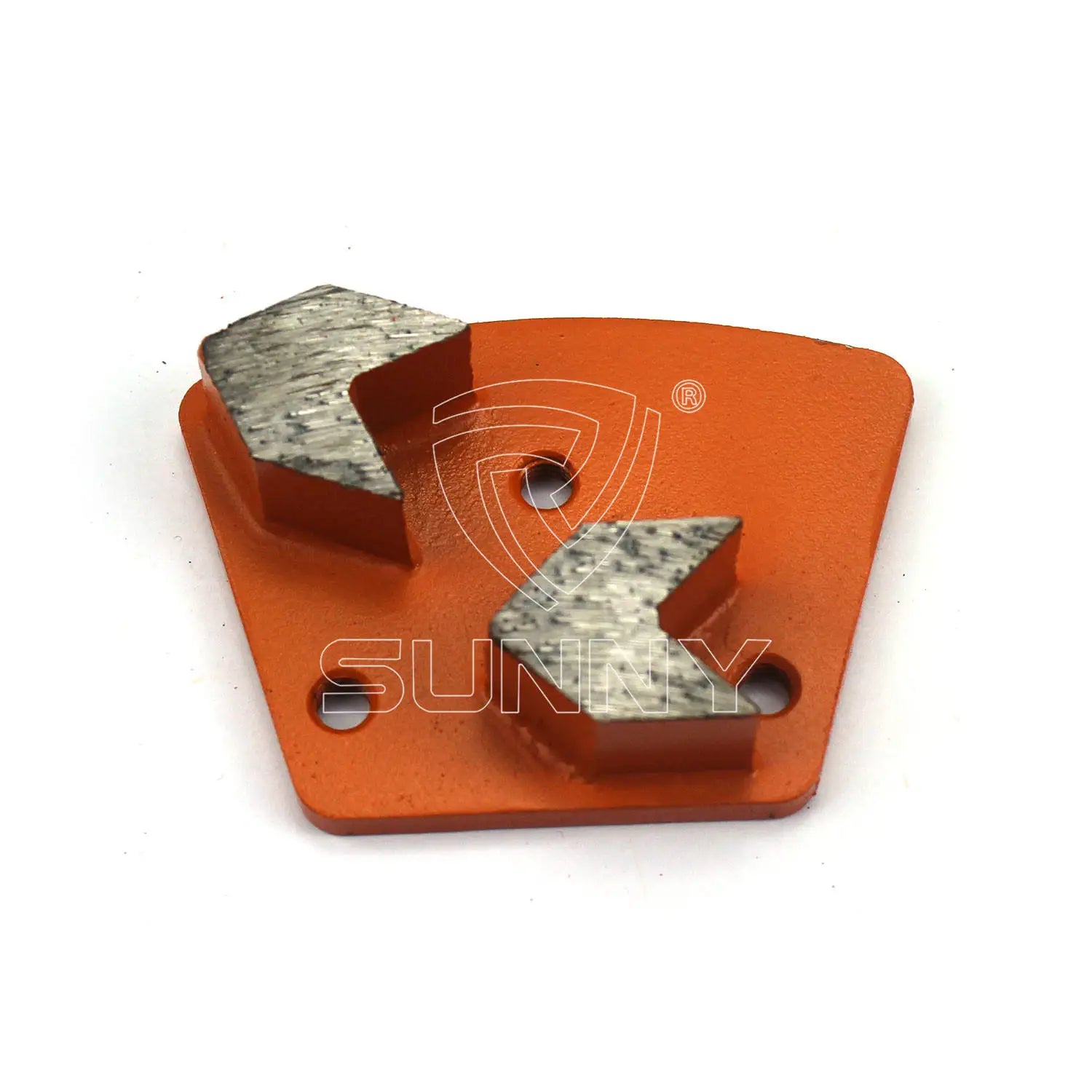 Top Quality 2 Arrow Segments Trapezoid Diamond Grinding Segment Disc Block for Concrete Floor Grinders