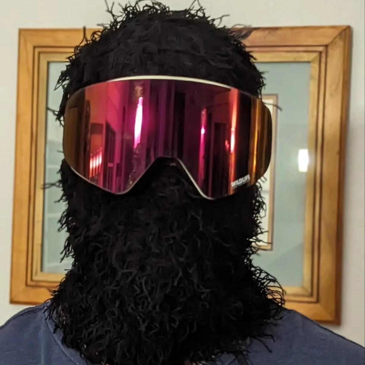Wind Proof Winter Premium Adult Size Striped Unisex Distressed Balaclava for Sports Fishing Daily Use Party 100% Cotton