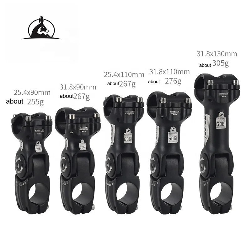 IRONDONKEY Aluminum Alloy Bicycle Stem Mountain Bike Adjustable Handle 31.8 25.4CM Booster Faucet Lifting Accessories Mtb Stem