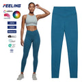 High Waisted Workout Leggings with Cross Front V Shape Design Anti Chafing Wicking for Soft Gym Active Wear OEM ODM