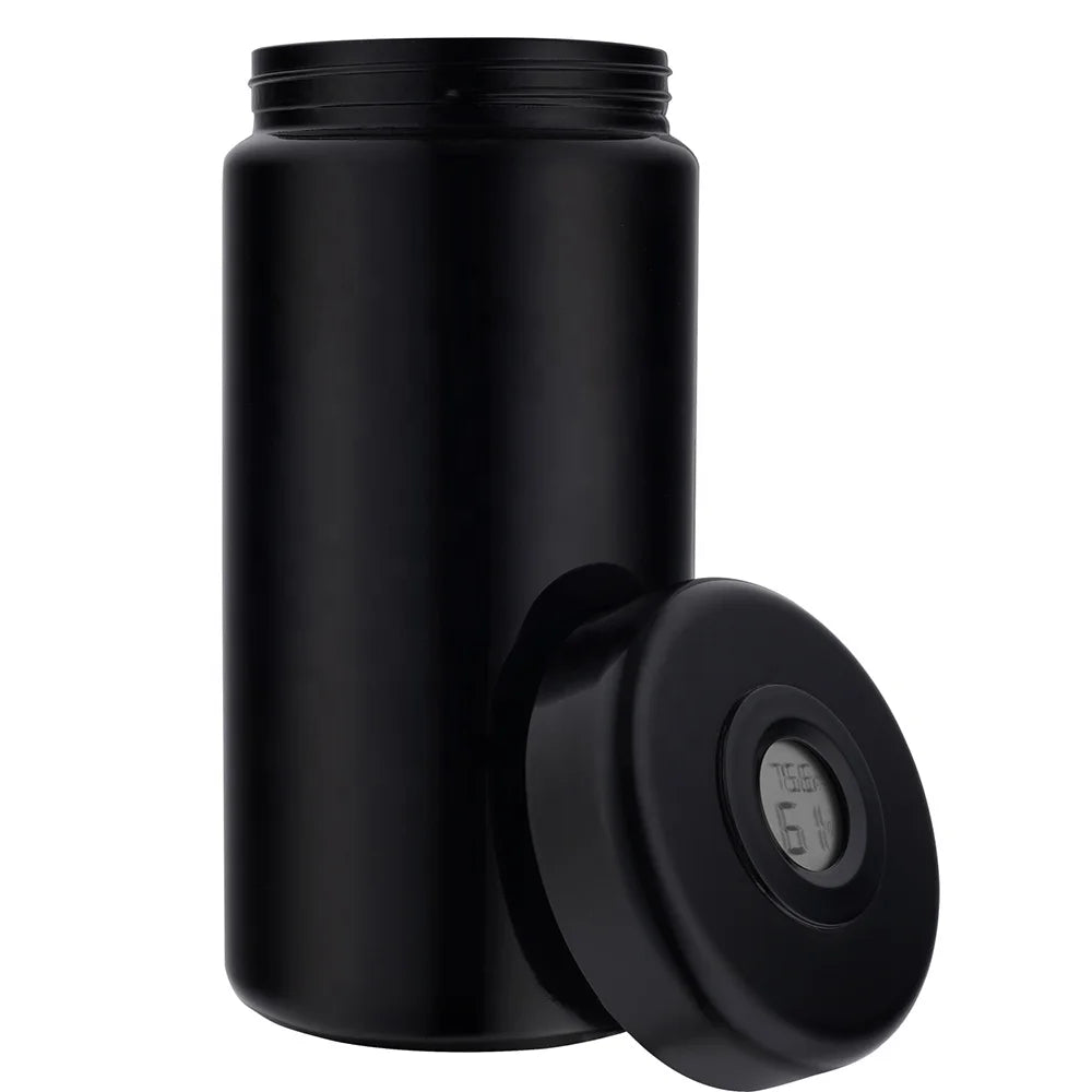 Ultra Violet 1000 ML Airtight Stash Jar Unique Digital Humidity Herb Storage Spice Container Smell Proof for Herb Storage