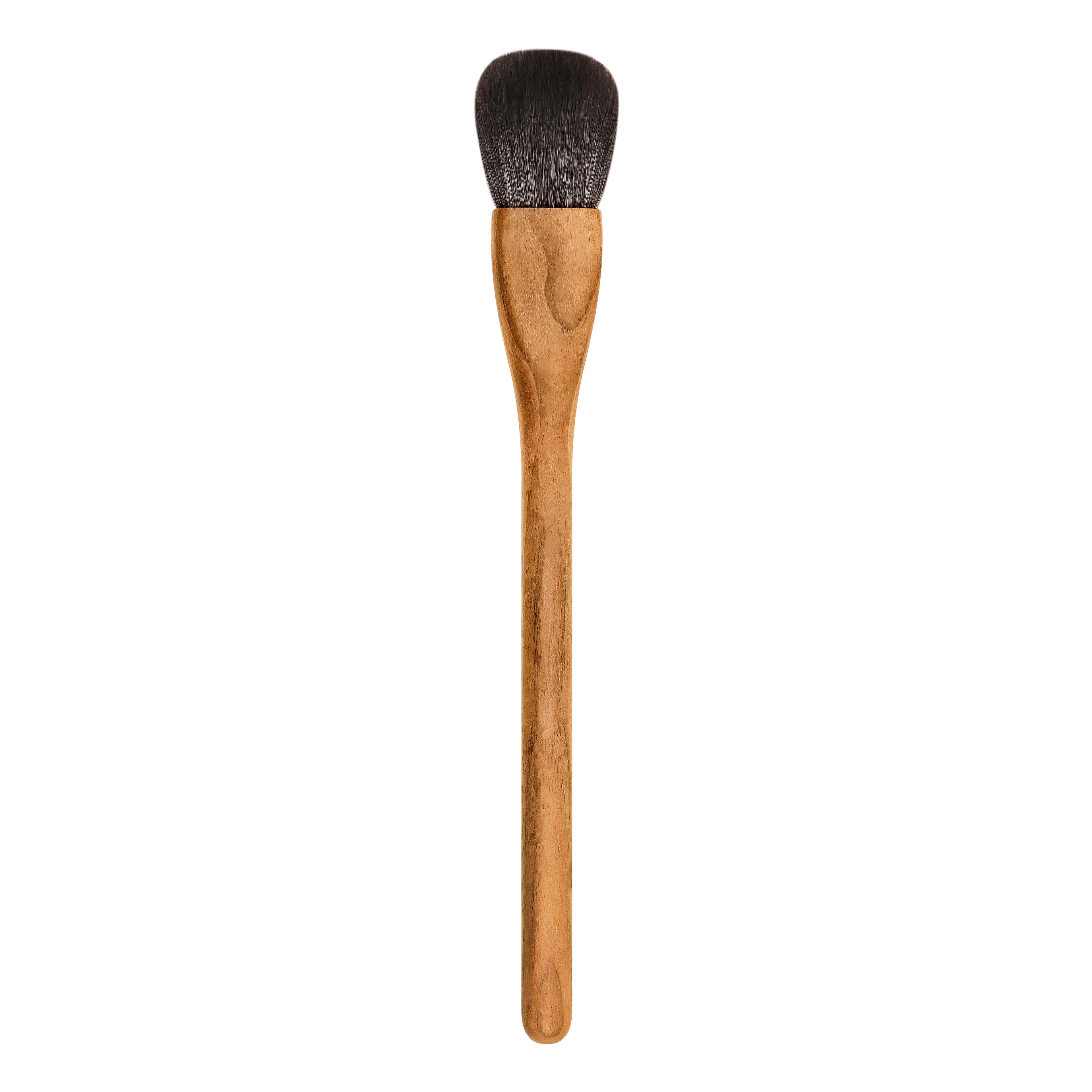 Private Label Walnut Handle Makeup Brushes Natural Hair Makeup Brushes High-quality Goat Hair Material
