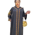 2023 Africa Robe Black Abaya Dubai Linen Rhinestone Abaya Dubai Nouveau African Women's Wear Abayas for Women Muslim