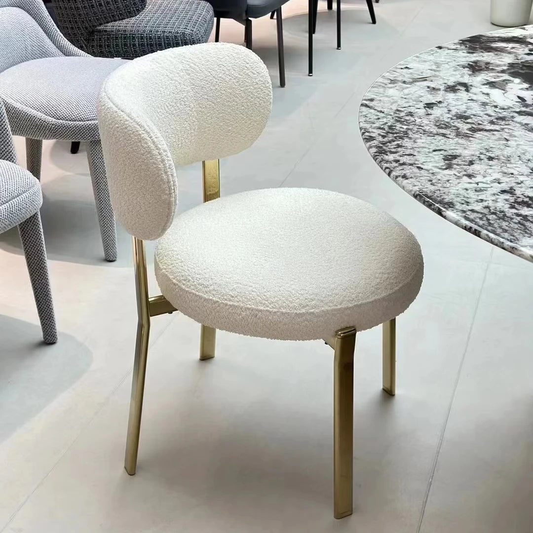 Luxury Design Restaurant Modern Fabric Dinning Pink Accent Dining Velvet Chairs Quantity Top Metal Lead Packing Room Chairs