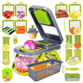 Hot Selling 22 in 1 Hand Held Multifunctional Manual Potatoes Peeler Onion Cutter Fruits Slicer Vegetable Chopper