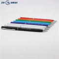 Best Selling Lapicero Classic Slim Metal Pen Matte Finish Twist Colorful Silver Black 0.7mm logo Engraved Ball Point Pens