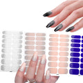 Luxury French Design 3D Nail Wraps in Popular Flower Patterns Non-Toxic Nail Stickers Factory Price Wholesale Bag Packaging