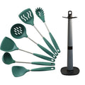 7Pcs Kitchenware Items Stainless Steel Silicone Kitchen Utensils and Appliances Kitchen Utensils Set with Stand