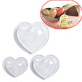 HY 3pcs Plastic Mold Love Heart Shape Mousse Molds DIY Fondant Cake Chocolate Mould