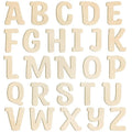 6 Inch Wooden Letters 26Pcs Wooden Alphabet Letter for Crafts Unfinished Wood Letters