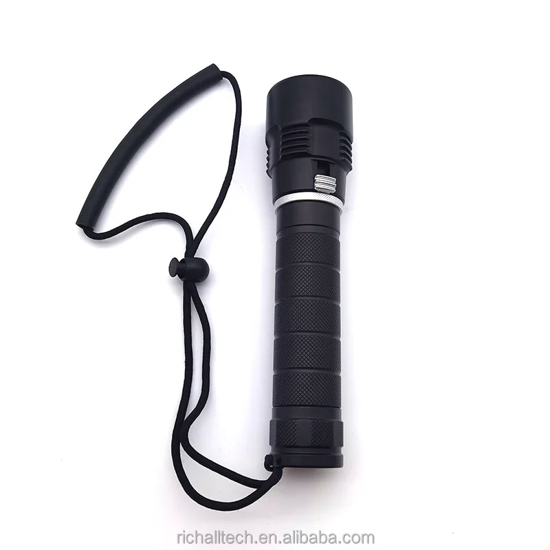 New 2000 Lumen Professional scuba Diving Torch Waterproof Flashlight T6 LED Powerful Diving 3 LED  Flashlight