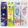 Cute Cartoon Animal HB Wooden Pencils Set School Kids Stationery Gifts Standard Pencils