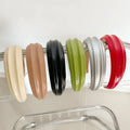 Elegant Solid Color Hairband High Quality Bright Leather with Wide Edge Spring New Design Factory Wholesale for Wash Spa