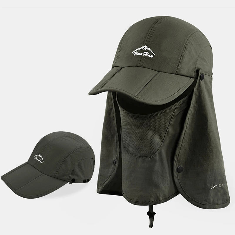 Sewingman B0154 Nylon Custom Sports Hat and Caps for Men With Removable Face Cover
