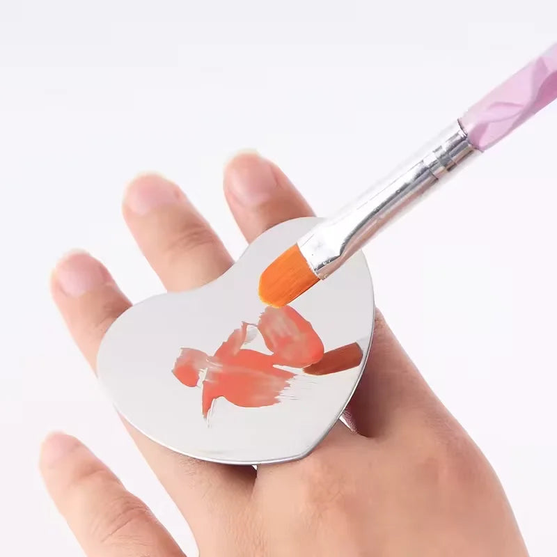 DIY Nail Art Painting Palette Cosmetics Paint Tools Accessories Makeup Mixing Palette Spatula