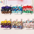 QIYUE 3-Pcs/set Festival Hair Accessories Women's Fashion Christmas Hair Scrunchies Cloth Set Gift for Girls